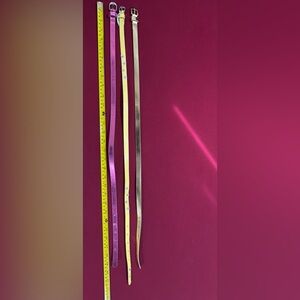 Stylish Kids Belt Set - Pink, Yellow, Gold